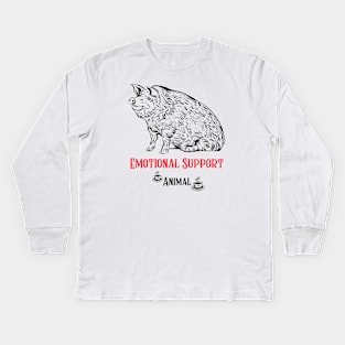 Emotional Support Animal Kids Long Sleeve T-Shirt